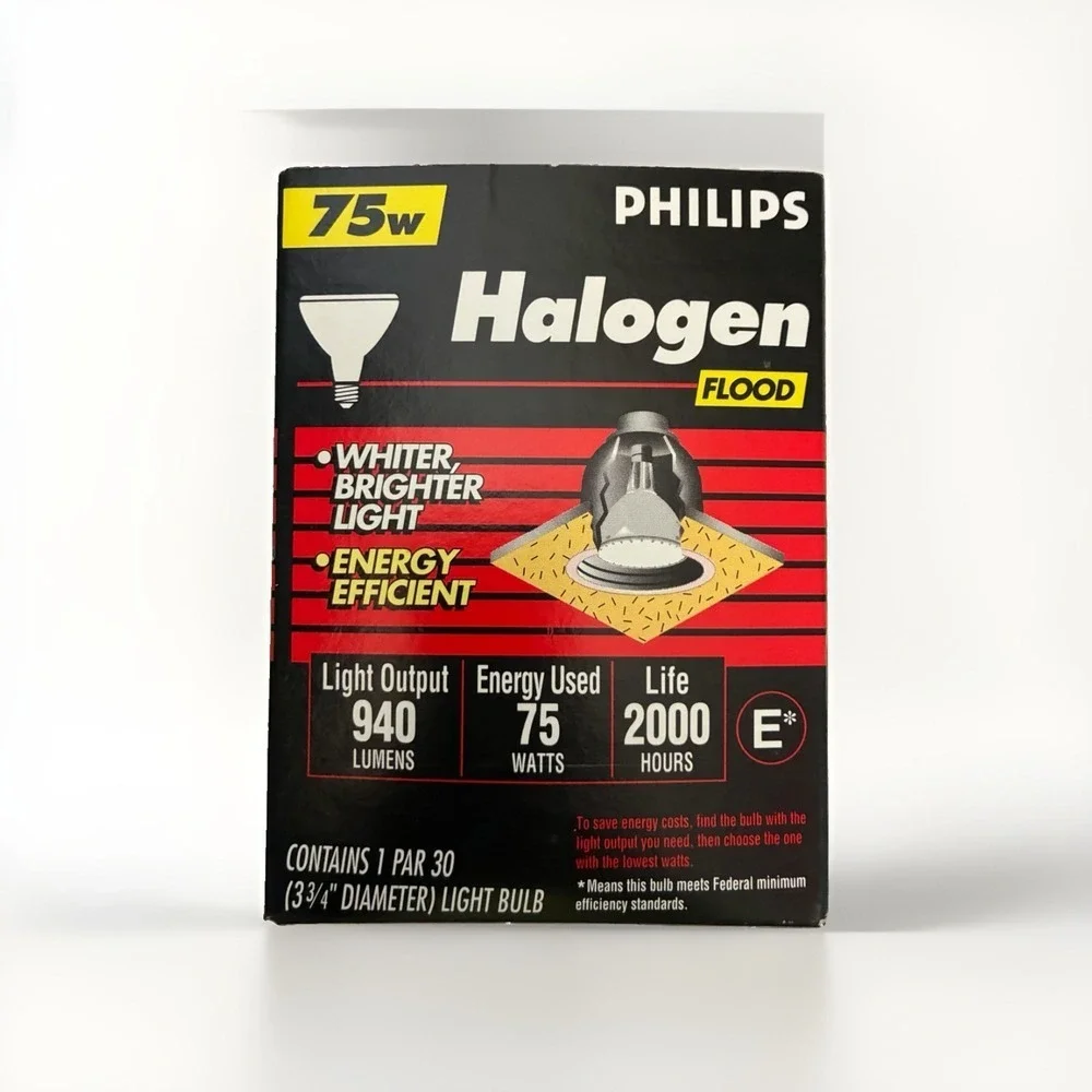 Philips 75W Flood Light Bulb 940 Lumens 2000 Hrs Life New In Box